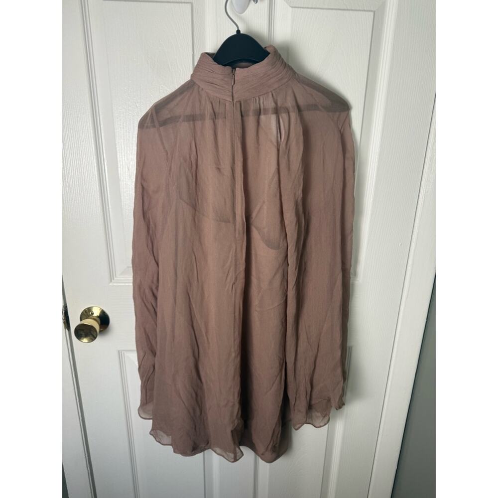 Staud Esther Mini Dress In Taupe M View 4